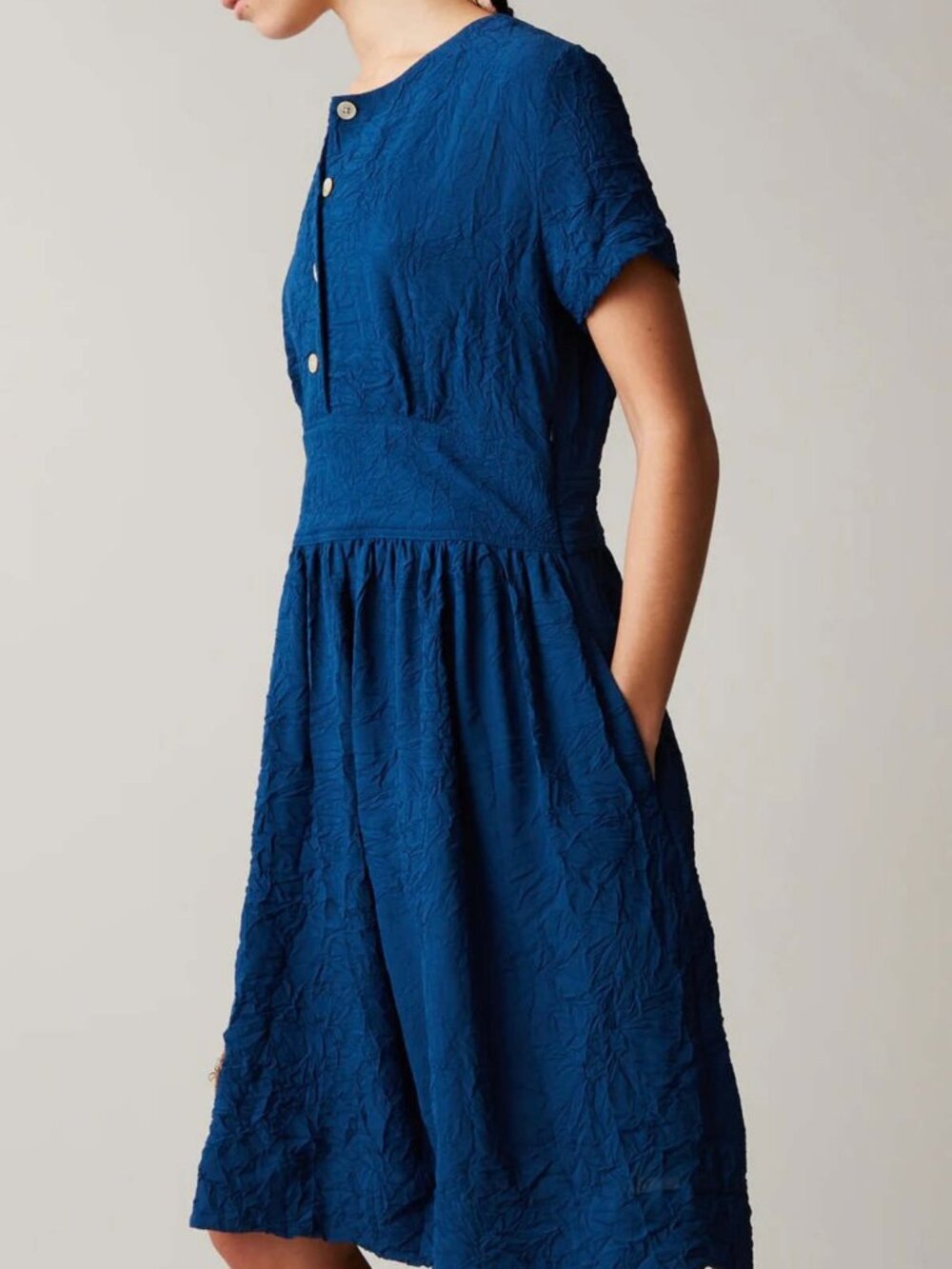 NWT CARON CALLAHAN Rosie Midi Dress in Sapphire Size M